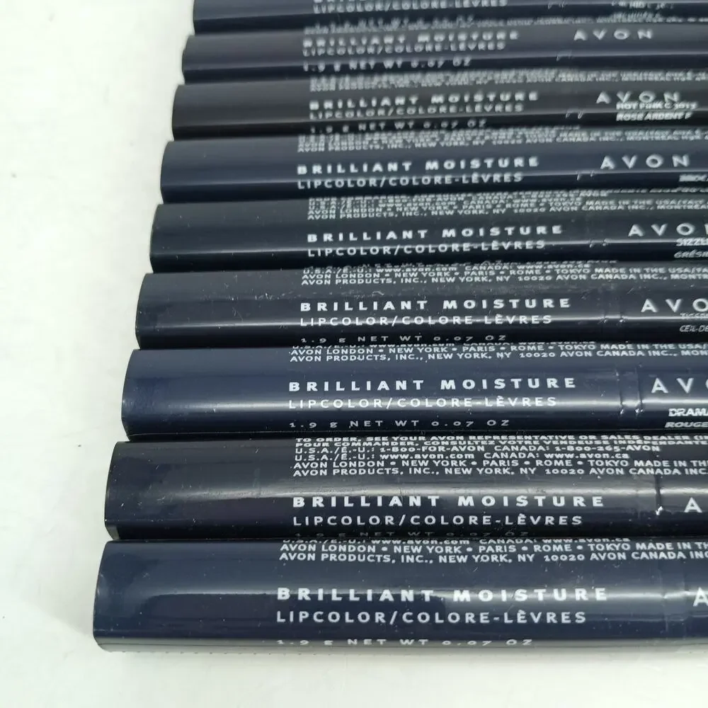 10X Random Avon Brilliant Moisture Lip Color VTG Discontinued NOS SEALED Lot 3